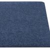 vidaXL T&ecirc;te de lit murale 12 pcs Bleu 30 x 15 cm tissu