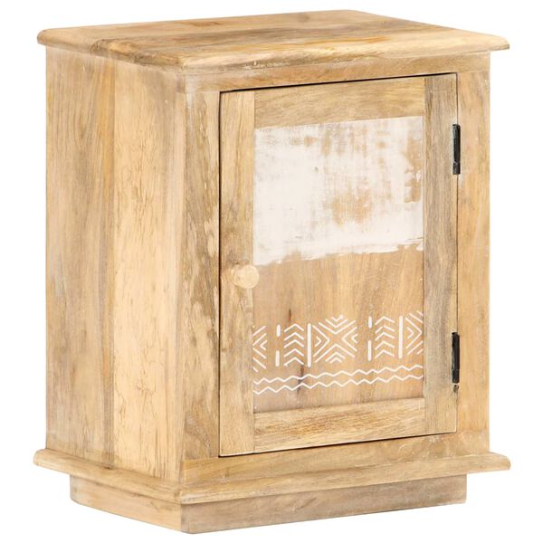 vidaXL Table de chevet 40x30x46 cm Bois de manguier massif