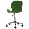 vidaXL Chaise pivotante de salle &agrave; manger Vert fonc&eacute; Velours