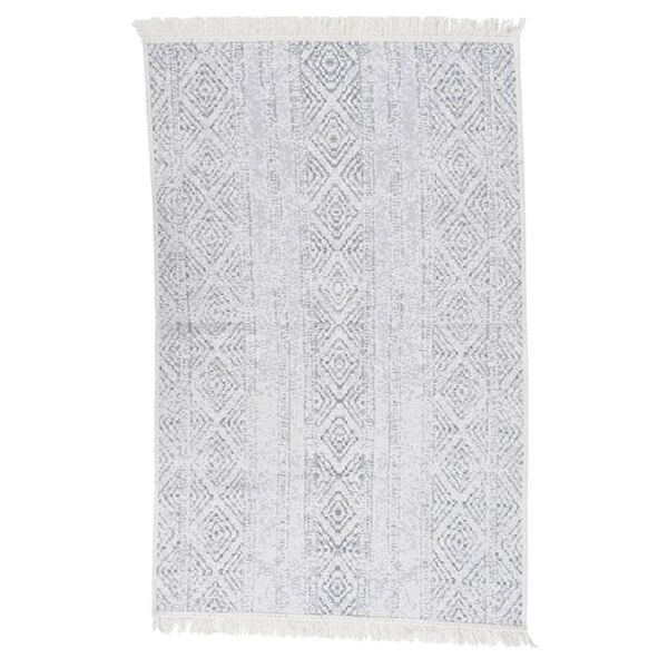 vidaXL Tapis Gris clair 80x150 cm Coton