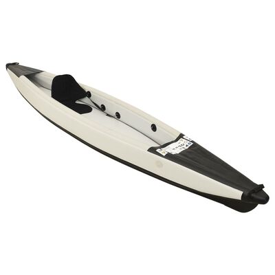 vidaXL Kayak gonflable noir 375x72x31 cm polyester