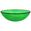 vidaXL Lavabo Verre tremp&eacute; 42x14 cm vert