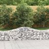 vidaXL Panier de gabions arqu&eacute; 200x50x40/60 cm Fer galvanis&eacute;