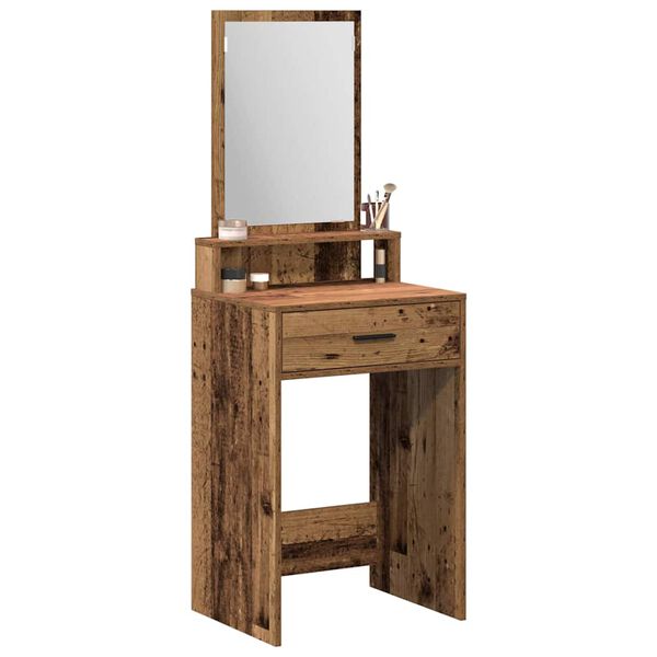 vidaXL Table de Toilette avec tiroir Bois ancien 50 x 41 x 140 cm