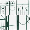 vidaXL Arche de jardin avec verrouillage Vert 203 x 50 x 218 cm
