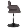 vidaXL Chaises pivotantes &agrave; manger lot de 4 taupe tissu