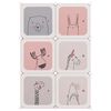 vidaXL Armoire de rangement pour enfants avec 6 cubes Rose PP