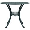 vidaXL Table de jardin vert &Oslash;90x75 cm aluminium coul&eacute;