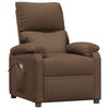 vidaXL Fauteuil de massage Marron Tissu