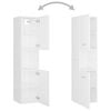 vidaXL Ensemble de meubles de salle de bain Blanc Aggloméré