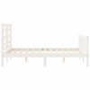 vidaXL Cadre de lit sans matelas blanc 140x190 cm bois de pin massif
