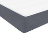 vidaXL Sommier &agrave; lattes de lit et matelas gris fonc&eacute; 160x210cm velours