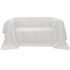 vidaXL Housse de canap&eacute; Micro-su&egrave;de Cr&egrave;me 270x350 cm
