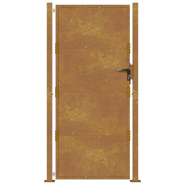vidaXL Portail de jardin 100x200 cm en acier Corten