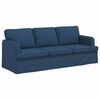 vidaXL Canap&eacute; 180cm 2 pcs Bleu M&eacute;tал