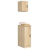 vidaXL Armoires de garage 2 pcs ch&ecirc;ne sonoma bois d'ing&eacute;nierie