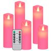 vidaXL Bougies &eacute;lectriques LED 5 pcs avec t&eacute;l&eacute;commande Blanc chaud