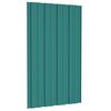 vidaXL Panneaux de toiture 36 pcs Acier galvanis&eacute; Vert 80x45 cm