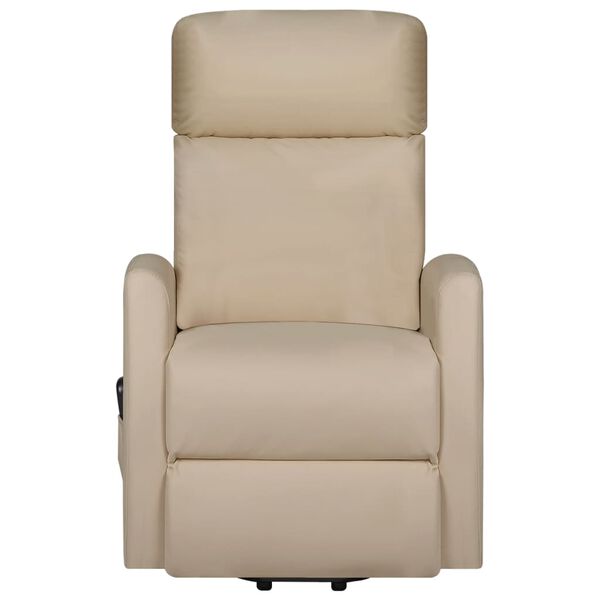 vidaXL Fauteuil de massage Cappuccino Similicuir