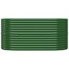 vidaXL Lit sur&eacute;lev&eacute; de jardin Acier galvanis&eacute; 152x80x68 cm Vert
