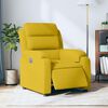 vidaXL Fauteuil inclinable électrique jaune velours