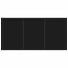 vidaXL Table de Jardin Noir 140 x 80 x 73 cm Teck massif