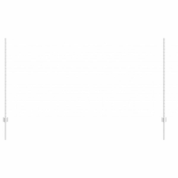 vidaXL Poteau de cl&ocirc;ture. 22 pcs Argent&eacute; 180 cm Acier