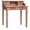 vidaXL Bureau d'&eacute;criture et tiroirs 90x50x101 cm bois massif d'acajou