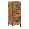 vidaXL Buffet Bois ancien 34 x 34,5 x 90 cm Bois d'ing&eacute;nierie