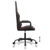vidaXL Chaise de jeu de massage rouge et noir similicuir