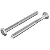 vidaXL Vis pour meubles 2 pi&egrave;ces Argent&eacute; M6 x 70 mm Acier