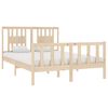 vidaXL Cadre de lit sans matelas 135x190 cm bois massif