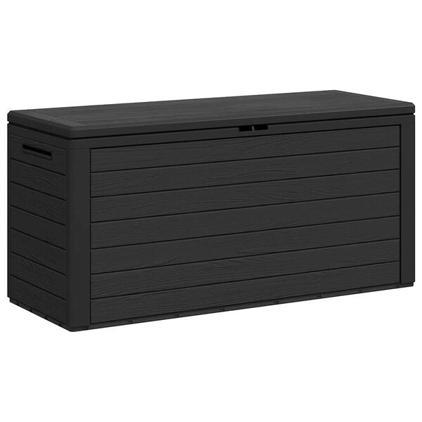 vidaXL Boîte de rangement de jardin Anthracite 116x44x55 cm