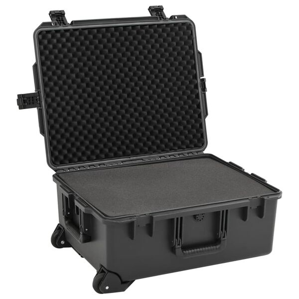 vidaXL Valise de vol portable Noir 62,5x50x28,5 cm PP