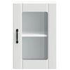 vidaXL Armoire murale de cuisine avec porte en verre Lucca blanc