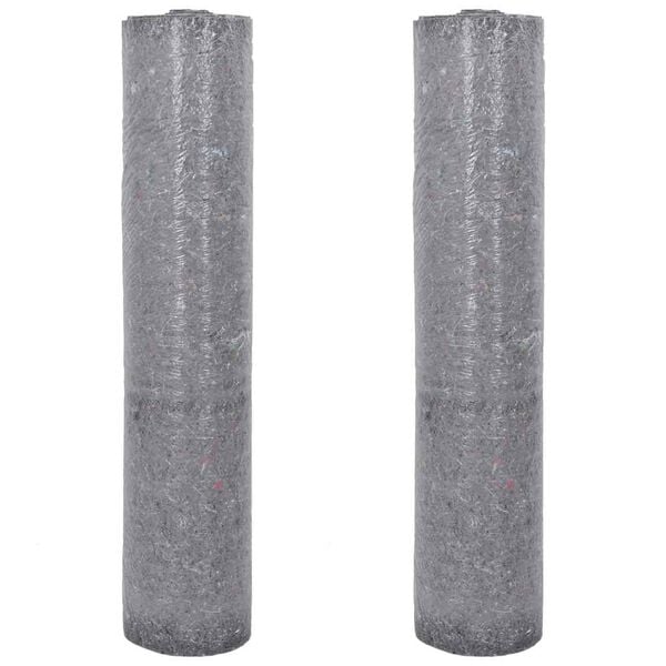vidaXL Polaires de peintre antid&eacute;rapantes 2 pcs 25 m 220 g/m&sup2; gris