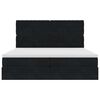 VidaXL Cadre de lit ottoman avec matelas noir 200x200cm velours