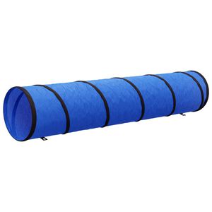 vidaXL Tunnel pour chien bleu &Oslash; 40x200 cm polyester