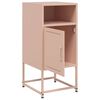 vidaXL Tables de chevet 2 pcs rose 36x39x78 cm acier