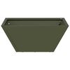 vidaXL Cache-pot de jardin 5 pcs Vert olive 35 x 35 x 15 cm