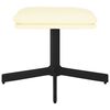 vidaXL Repose-pied Crème 60x60x36 cm Similicuir