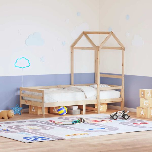 vidaXL Toit de lit pour enfants 108x70x176,5 cm bois de pin massif