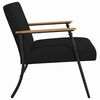 vidaXL fauteuil Noir 59 x 75 x 78 cm tissu