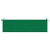 vidaXL Banc de jardin avec coussin vert 175 cm Bois de teck massif