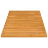 vidaXL Tapis de bain Uni Marron 100 x 55 cm bois