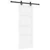 vidaXL Porte coulissante ORKDAL Blanc 78 x 202 cm Pin massif