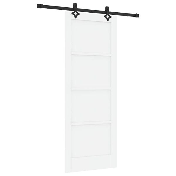 vidaXL Porte coulissante ORKDAL Blanc 78 x 202 cm Pin massif