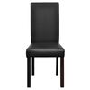 vidaXL Chaises &agrave; manger lot de 4 noir similicuir