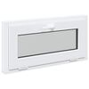 vidaXL Fen&ecirc;tre de sous-sol RISOR 80 x 40 cm PVC et verre Blanc