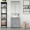 vidaXL Ensemble de mobilier de salle de bain TULUM Gris Sonoma